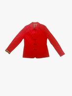 Prachtige Rode Burberry Quilted Jas – Maat S – Made in Engla, Ophalen of Verzenden, Maat 36 (S), Rood