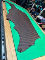 Cognac bruin camo leer lap 1.3 mm dikte soepel en glad A-121, Hobby en Vrije tijd, Ophalen of Verzenden, Zo goed als nieuw, Bruin