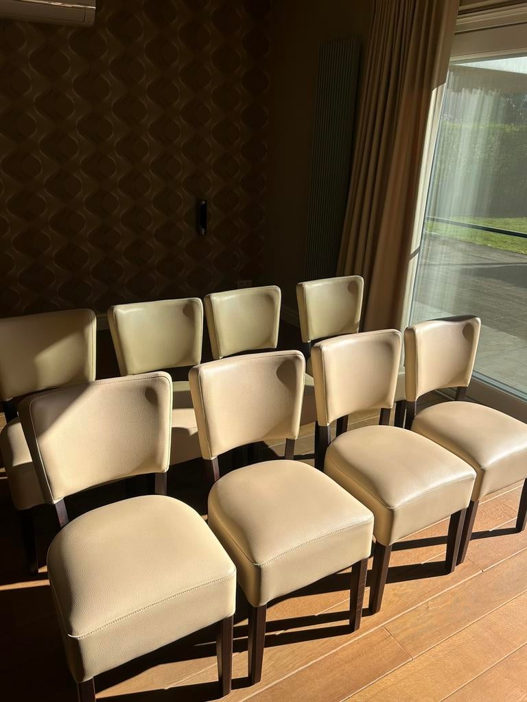Landelijke eetkamerstoelen, Ophalen, Zo goed als nieuw, Leer, Vijf, Zes of meer stoelen