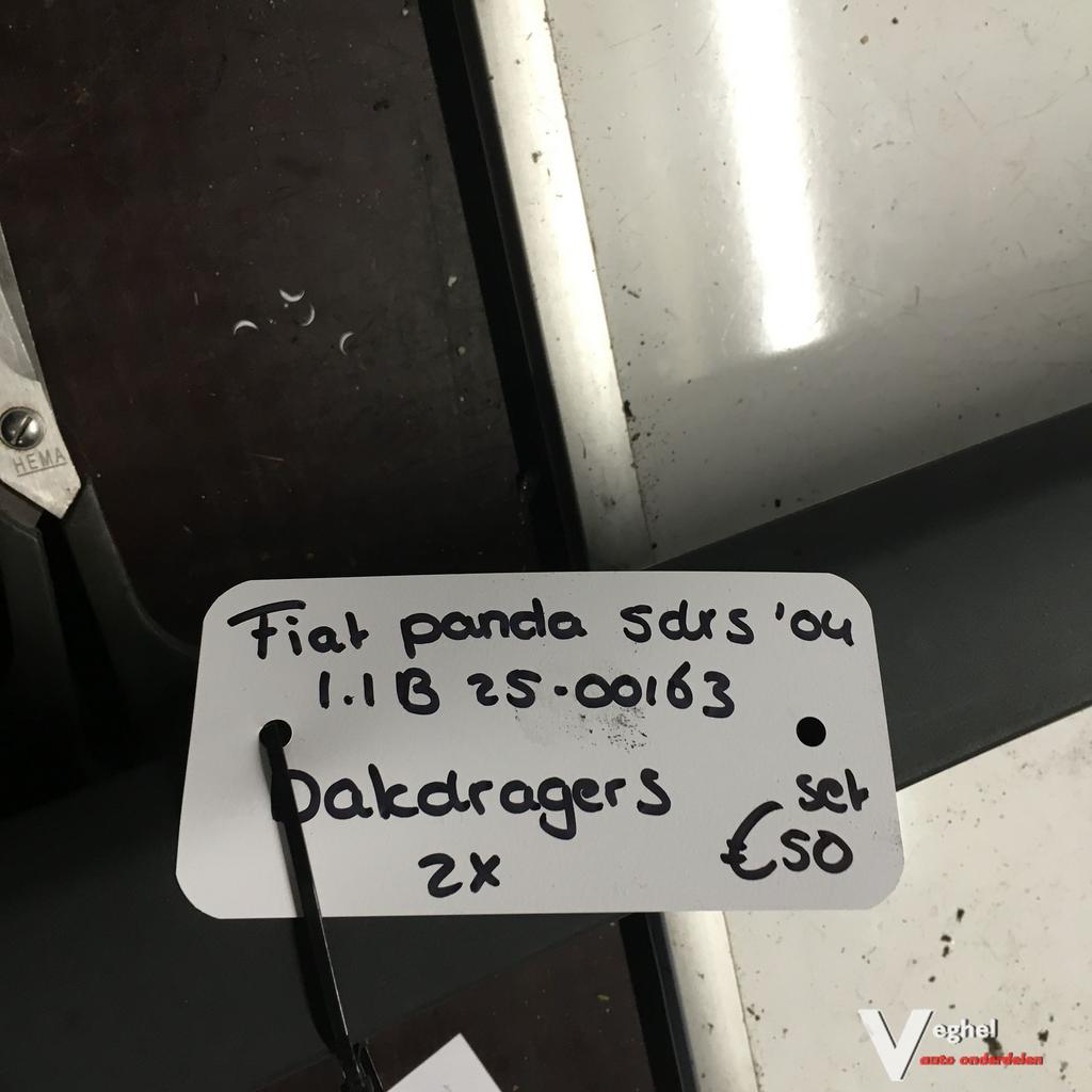 Fiat Panda 5drs 1.1 B 2004 2500163 Dakdrager set, Autos : Divers, Porte-bagages, Utilisé, Enlèvement