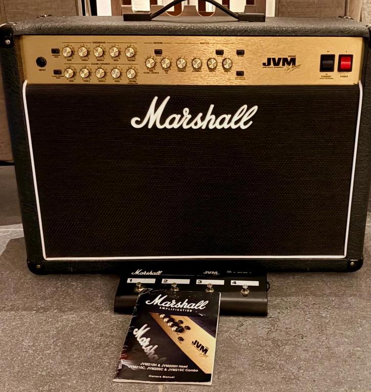Marshall JVM 205C, Musique & Instruments, Amplis | Basse & Guitare, Comme neuf, Enlèvement