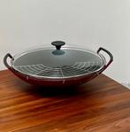 Le Creuset Wok, Huis en Inrichting, Ophalen of Verzenden, Gebruikt, Gietijzer, Wok