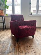Fauteuil : eenpersoonszetel, rood, Huis en Inrichting, Ophalen, 75 tot 100 cm, Stof, 50 tot 75 cm
