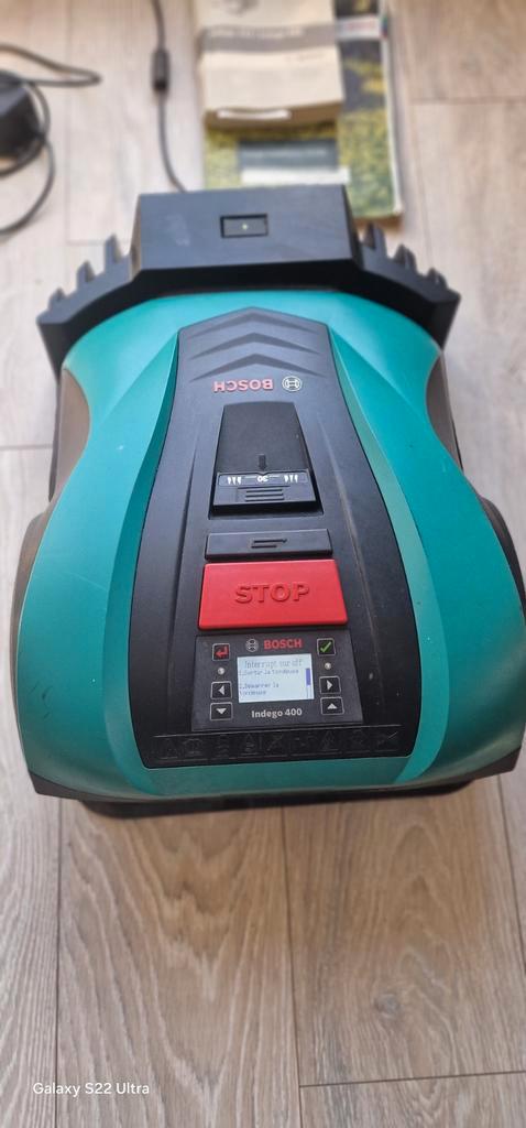 Robot tondeuse bosch indego m400(possibilité de l'installer, Jardin & Terrasse, Tondeuses robotisées, Enlèvement