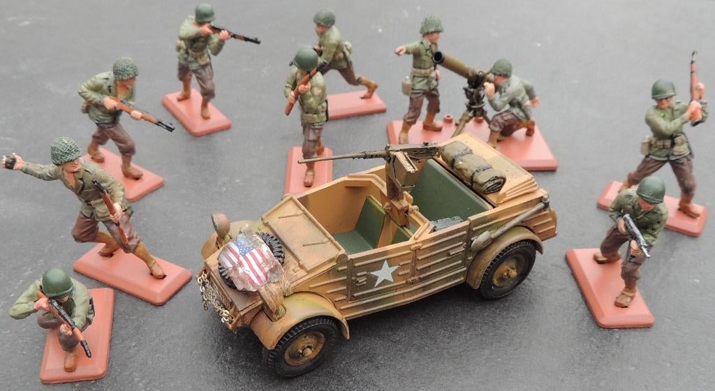 Britains Deetails Kubelwagen capturée US Ranger's Kubelwagen, Hobby en Vrije tijd, Verzenden, Nieuw, Groter dan 1:32, Auto
