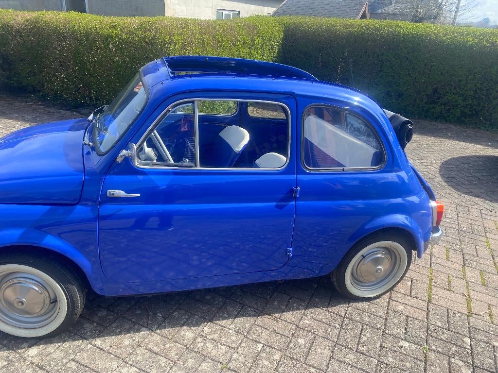 FIAT 500 Abarth ANCETRE, 4 zetels, Blauw, Leder, Handgeschakeld