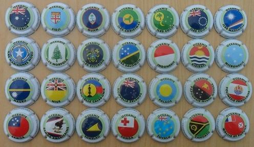 Champagne capsules - Generieken Oceanië (G C132), Collections, Collections complètes & Collections, Envoi