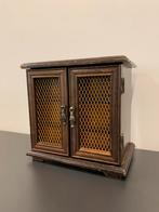 vintage houten sieradenkistje - kastje Midden 20e eeuw, Antiek en Kunst, Ophalen of Verzenden