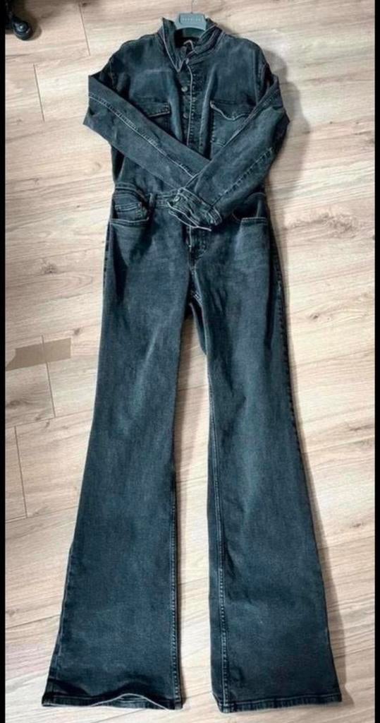 Salopette Mango L grijs, Kleding | Dames, Ophalen of Verzenden, Zo goed als nieuw, Grijs