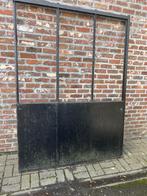 Industriële metalen ramen / panelen met dubbele deur, Doe-het-zelf en Bouw, Ophalen, Gebruikt, Binnendeur, Metaal