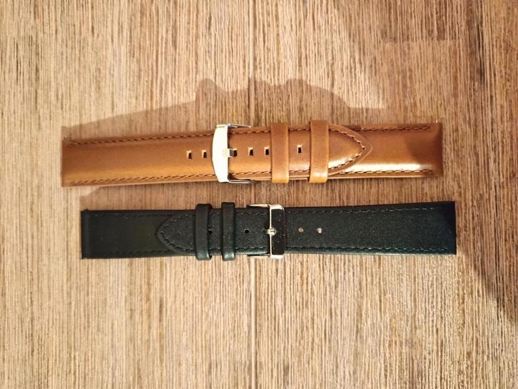 Lederen horlogebandjes 20mm, Handtassen en Accessoires, Overige Accessoires, Ophalen of Verzenden