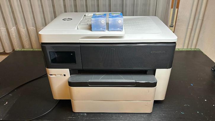 HP Officejet Pro 7740 printer, Computers en Software, Printers, Gebruikt, Printer, Inkjetprinter, Faxen, Kleur printen, Kopieren