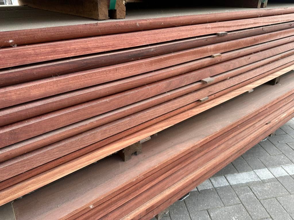 Padouk planken, Doe-het-zelf en Bouw, Hout en Planken, Ophalen, Zo goed als nieuw