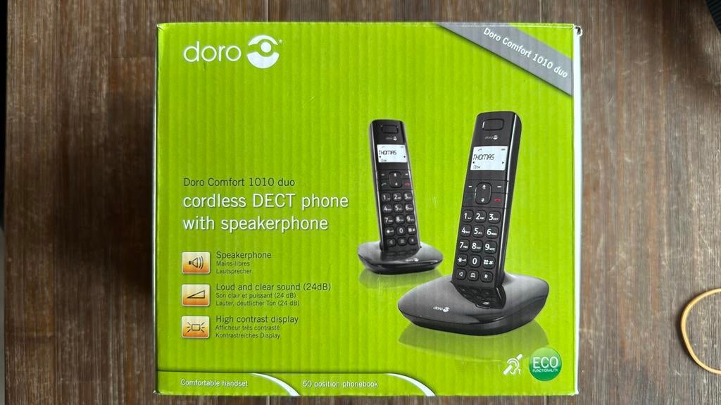 duo dect cordless nieuw, Telecommunicatie, Vaste telefoons | Handsets en Draadloos, Ophalen of Verzenden, Zo goed als nieuw