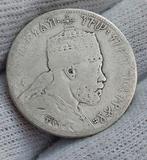 Piece de monnaie / Ethiopie / Menelik II - 1/2 Birr / 1889 A, Enlèvement ou Envoi, Argent