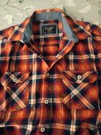 Blokjeshemd in rood en blauw XXL Enrico Mori, Kleding | Heren, Overhemden, Verzenden, Zo goed als nieuw, Blauw, Enrico Mori