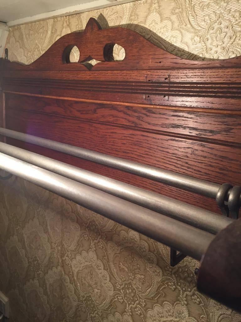 Porte-manteau mural en bois., Enlèvement, Utilisé, Bois, Portemanteau mural