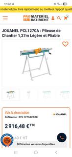 Plieuse 1,27m jouanel, Bricolage & Construction