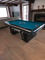 Tapbiljart duque met verwarming in het zwart geschilderd., Ophalen