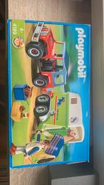 Playmobil paardentrailer met auto, Ophalen of Verzenden, Gebruikt, Complete set