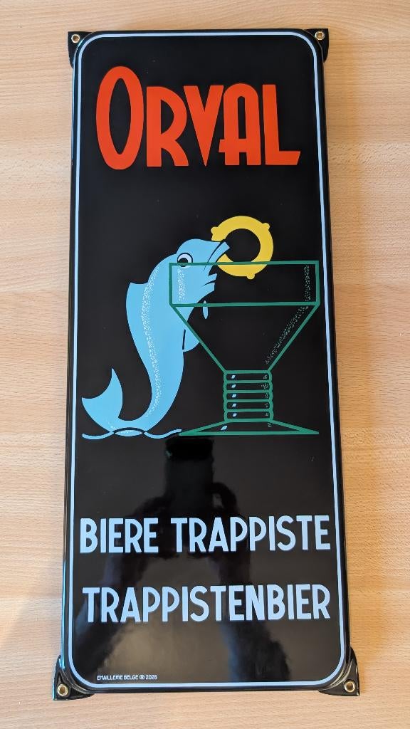 Plaque émaillée ORVAL 2026 – Édition limitée – Neuve, Verzamelen, Biermerken, Nieuw, Reclamebord, Plaat of Schild, Overige merken