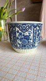 Magnifique pot de fleurs vintage bleu de Delft — Boch, Enlèvement ou Envoi, Comme neuf, Poterie