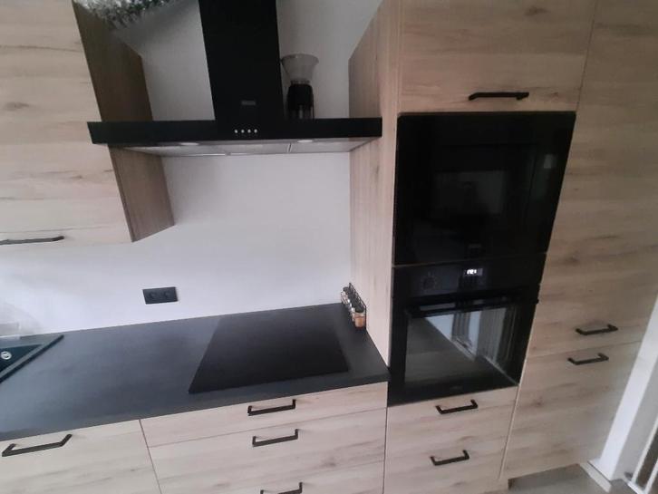 Keuken IXINA met toestellen, Maison & Meubles, Cuisine | Cuisines complètes, Utilisé, Cuisine d'angle, Autres couleurs, Synthétique