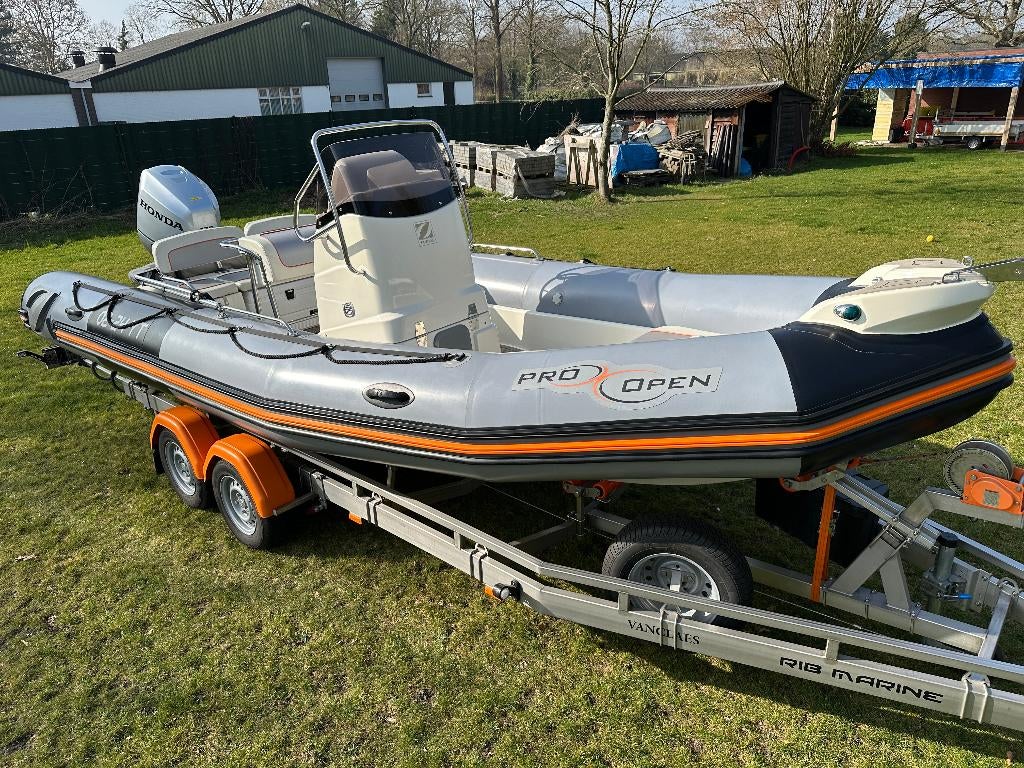 Zodiac 650 pro open, Sports nautiques & Bateaux, Bateaux à moteur & Yachts à moteur, Utilisé, Polyester, Jusqu'à 6 m, Essence