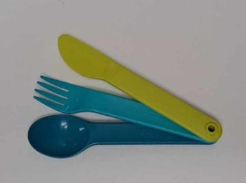 Tupperware « Bestek Trio » blauw en groen beschikbaar voor biedingen