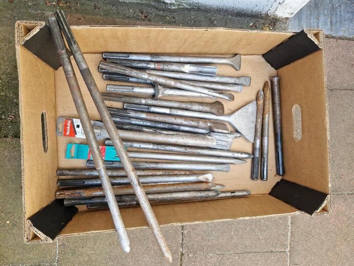 Beitels voor breek hamer SDS MAX, Doe-het-zelf en Bouw, Gereedschap | Boormachines, Gebruikt, Boor- en/of Breekhamer, Ophalen