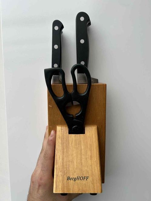 Berghoff Messenset – 4 Messen + Keukenschaar – Topkwalite, Huis en Inrichting, Keuken | Keukenbenodigdheden, Nieuw, Ophalen of Verzenden