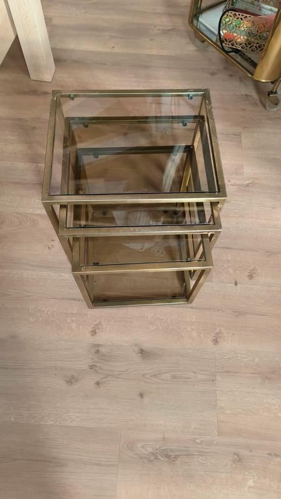 Tables gigognes vintage, Huis en Inrichting, Woonaccessoires | Krantenbakken en Lectuurbakken, Gebruikt, Ophalen