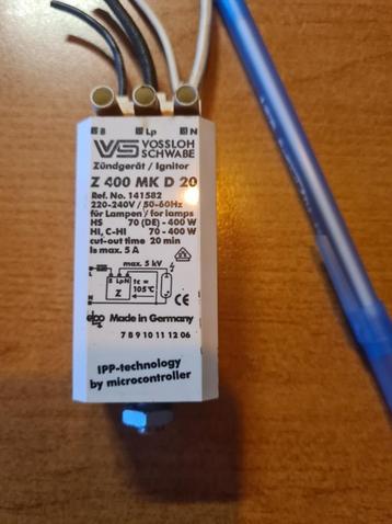 Vossloh Z400 MK D20 Elektronische boven ontsteker voor Lampe beschikbaar voor biedingen