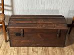 vintage houten (schat)kist, Huis en Inrichting, Woonaccessoires | Kisten, Gebruikt, Ophalen of Verzenden