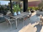 Tuinset met 6 stoelen, Tuin en Terras, Ophalen, Gebruikt, Eettafel, 6 zitplaatsen