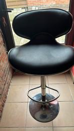 Lot de 2 tabourets noir pieds metal, 2 krukken, Ophalen, Zo goed als nieuw, Metaal