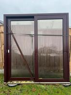Degelijke pvc schuifraam met schuifvliegendeur, Enlèvement, Comme neuf