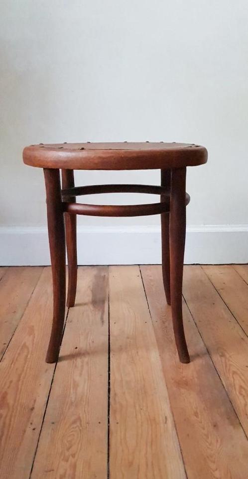 Thonet kruk - gestempeld - rond 1900, Antiek en Kunst, Antiek | Meubels | Stoelen en Sofa's, Ophalen of Verzenden