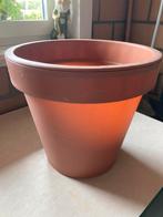 Plastieken bloempot terracotta look, Tuin en Terras, Ophalen, Gebruikt, Terracotta