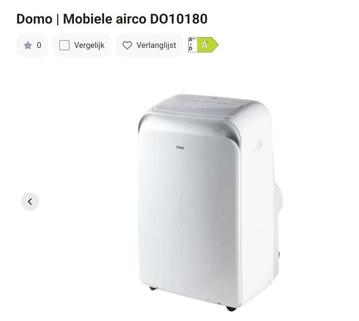 Airco DOMO, Elektronische apparatuur, Airco's, Zo goed als nieuw, Minder dan 60 m³, Ventileren, Afstandsbediening, Ophalen