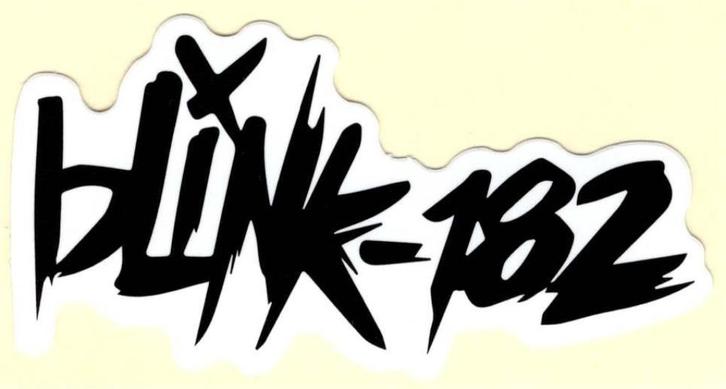 blink-182 sticker #5, Verzamelen, Muziek, Artiesten en Beroemdheden, Nieuw, Verzenden