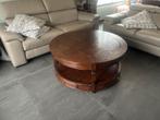eiken salontafel, Huis en Inrichting, Gebruikt, Rond, 75 cm of meer, Franse retro-antiek