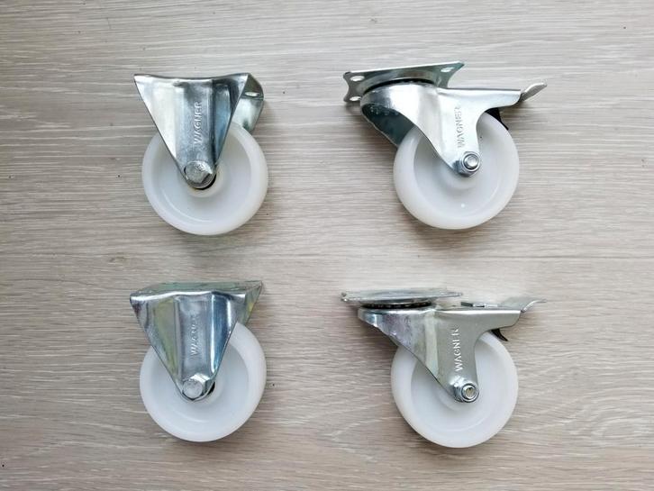 Wielen set haccp ertalon wagner industrieel, Doe-het-zelf en Bouw, Zwenkwielen, Nieuw, Ophalen of Verzenden