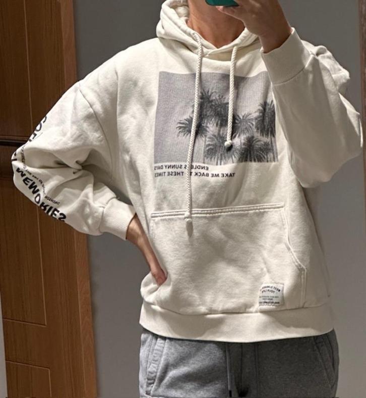 Sweat à capuche Pull&Bear taille M (nr1741a), Vêtements | Femmes, Pulls & Gilets, Porté, Taille 38/40 (M), Beige, Enlèvement ou Envoi