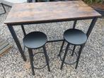 Bartafel met bijpassende barkrukken, Huis en Inrichting, Ophalen, Zo goed als nieuw
