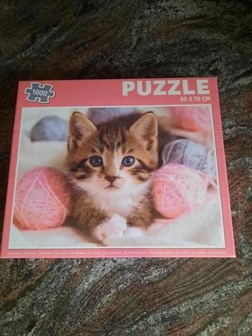 Puzzel poes, nog in de verpakking, 1000 stukjes beschikbaar voor biedingen
