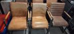 6 industriële leren stoelen, Huis en Inrichting, Stoelen, Ophalen