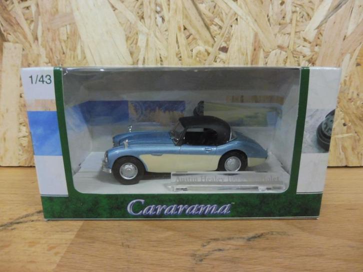 1:43 Cararama Austin Healey 100-6 Cabriolet Closed, Hobby en Vrije tijd, Modelauto's | 1:43, Zo goed als nieuw, Auto, Ophalen of Verzenden