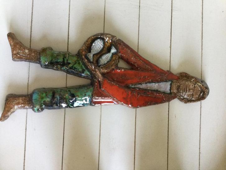 Keramiek beeld van visser, Antiek en Kunst, Antiek | Keramiek en Aardewerk, Ophalen