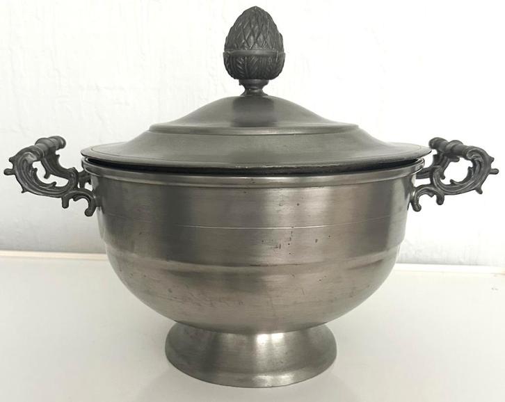 Tinnen kom, Antiek en Kunst, Antiek | Tin, Ophalen of Verzenden